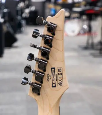 Ibanez - JEM Junior Steve Vai Signature Electric Guitar with Vine Inlay - Left Handed - White 2